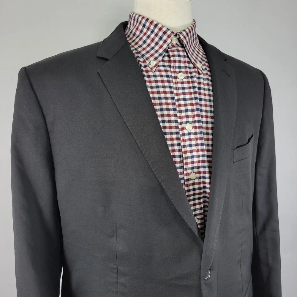 Banana Republic Mens Sport Coat Blazer Two Button Surgeon Marzotto Wool Size 48R